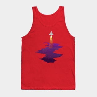 Rocket in space Tank Top